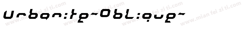 Urbanite-Oblique字体转换