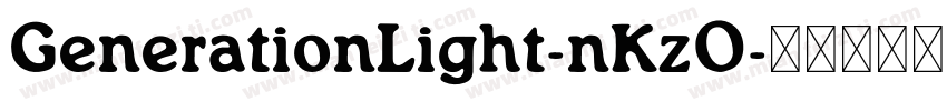 GenerationLight-nKz0字体转换