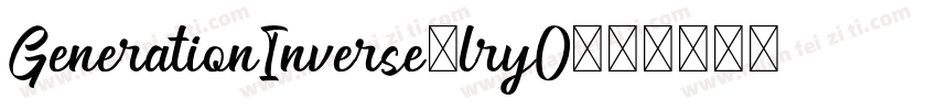 GenerationInverse-lry0字体转换