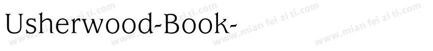 Usherwood-Book字体转换