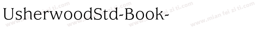 UsherwoodStd-Book字体转换