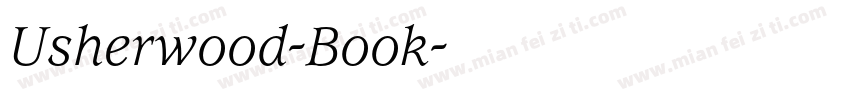 Usherwood-Book字体转换
