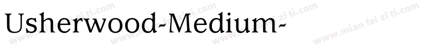 Usherwood-Medium字体转换