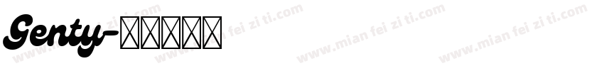 Genty字体转换