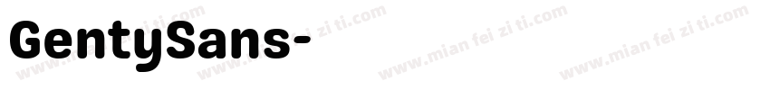 GentySans字体转换