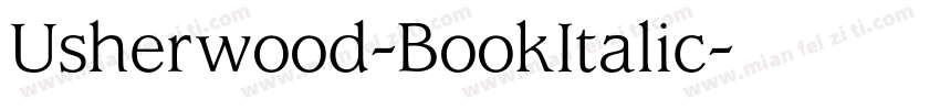 Usherwood-BookItalic字体转换