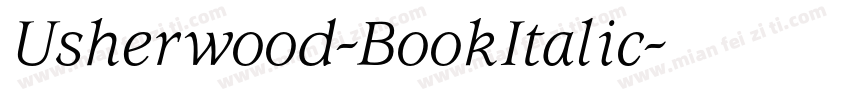 Usherwood-BookItalic字体转换