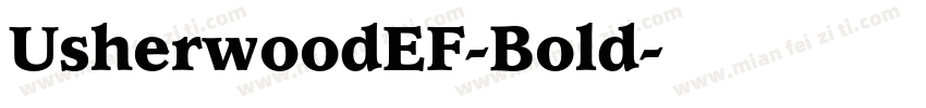 UsherwoodEF-Bold字体转换