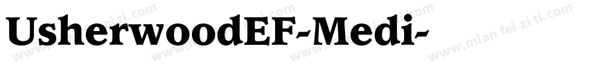 UsherwoodEF-Medi字体转换