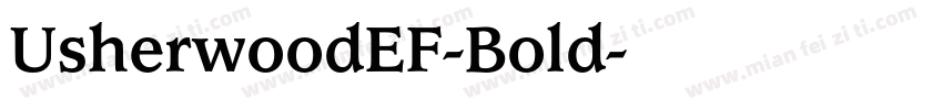 UsherwoodEF-Bold字体转换