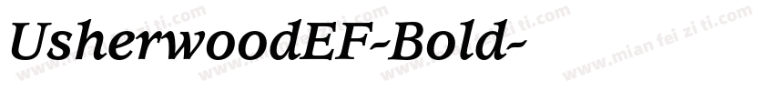 UsherwoodEF-Bold字体转换