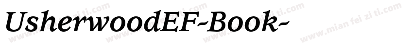 UsherwoodEF-Book字体转换