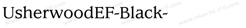 UsherwoodEF-Black字体转换