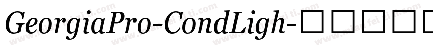 GeorgiaPro-CondLigh字体转换