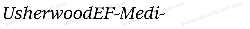 UsherwoodEF-Medi字体转换