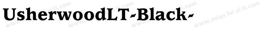 UsherwoodLT-Black字体转换