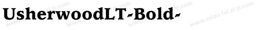 UsherwoodLT-Bold字体转换