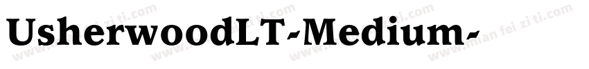 UsherwoodLT-Medium字体转换