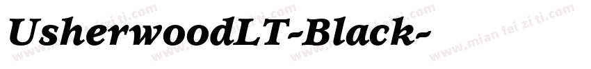 UsherwoodLT-Black字体转换