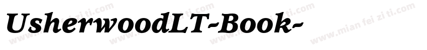 UsherwoodLT-Book字体转换