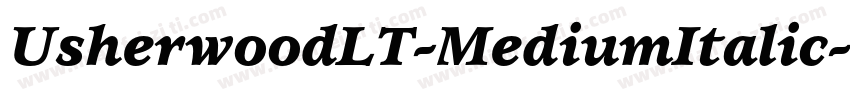 UsherwoodLT-MediumItalic字体转换
