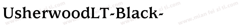 UsherwoodLT-Black字体转换