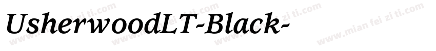UsherwoodLT-Black字体转换