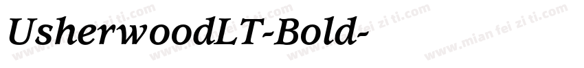 UsherwoodLT-Bold字体转换