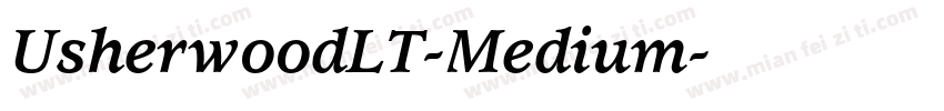 UsherwoodLT-Medium字体转换