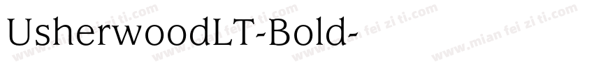 UsherwoodLT-Bold字体转换