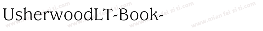 UsherwoodLT-Book字体转换