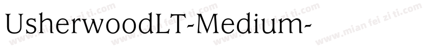 UsherwoodLT-Medium字体转换