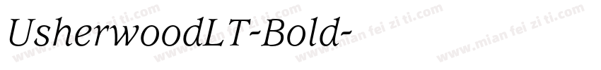 UsherwoodLT-Bold字体转换