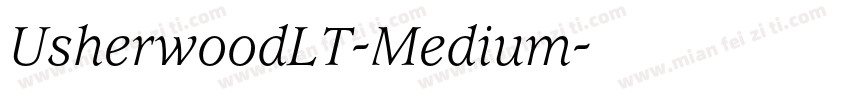 UsherwoodLT-Medium字体转换