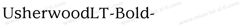 UsherwoodLT-Bold字体转换