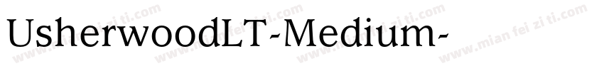UsherwoodLT-Medium字体转换