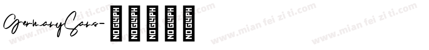 GermanySans字体转换