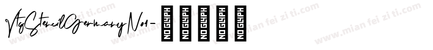 VtgStencilGermanyNo1字体转换