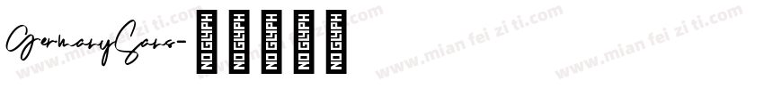 GermanySans字体转换