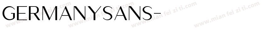 GermanySans字体转换