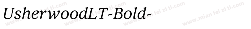 UsherwoodLT-Bold字体转换