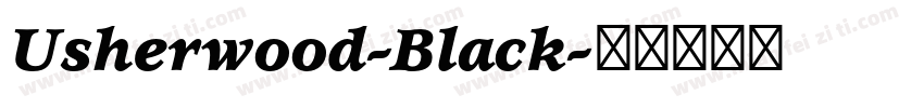 Usherwood-Black字体转换