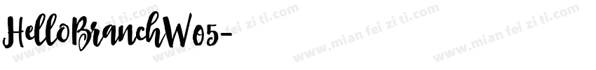 HelloBranchW05字体转换