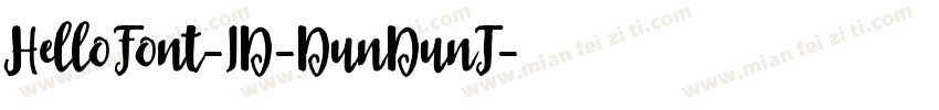 HelloFont-ID-DunDunT字体转换