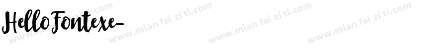 HelloFontexe字体转换