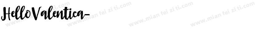 HelloValentica字体转换