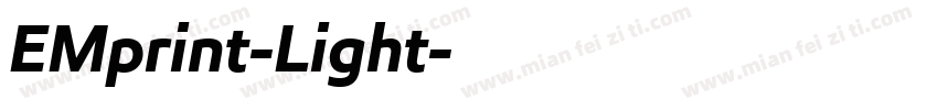 EMprint-Light字体转换