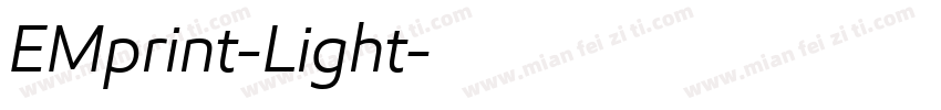 EMprint-Light字体转换