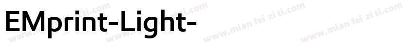 EMprint-Light字体转换