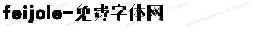 feijole字体转换